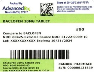 label 3 - Baclofen 80425 0282 03